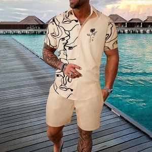 Nouvel ensemble pour homme avec imprimé drapeau américain du 4 <span class=keywords><strong>juillet</strong></span> 2026 |   Ensemble été 2 pièces : chemise à manches courtes et short |   Tenue décontractée pour homme, style <span class=keywords><strong>vacances</strong></span> - Product Image 4