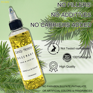 Olio di Rosmarino per Capelli e Pelle 118ML Marchio Privato 100% Puro Naturale Pressato a Freddo per la Crescita dei Capelli delle Donne di Colore - Product Image 3