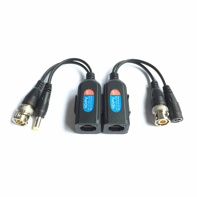 8MP Passive Coax UTP CCTV Camera Power Cable Video Balun RJ45 Transceiver Transmitter CE/ROHS/UKCA Certified Security Protection