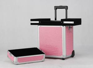 <span class=keywords><strong>Professionnel</strong></span> en aluminium cosmétique maquillage <span class=keywords><strong>coiffeur</strong></span> <span class=keywords><strong>valise</strong></span> trolley - Product Image 5