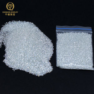 Commercio all'ingrosso miglior prezzo 1ct a borsa bianco Moissanite pietre preziose sciolte rotonde taglio brillante Mossanite diamanti per orecchini anelli che fanno - Product Image 5