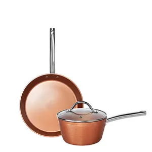 28cm fry pan +18cm milk pan new design healthy quality cooking pot cookware Sets