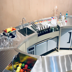 बार सराय रेस्तरां पेशेवर अनुकूलित दौर बार बारटेंडर कार्य केंद्र - Product Image 5