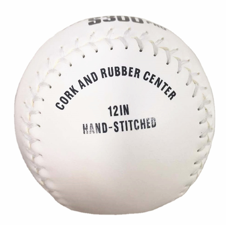 Lot De 6 Balles De Softball Weston S300Y - 12 Pouces, Jaunes, Cuir