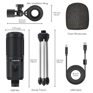 Micro Ba Chân USB MAONO Có Micrô Thu Được Micro Điện Dung Podcast Studio Cho Micrô Chơi Game Trên Máy Tính - Product Image 6