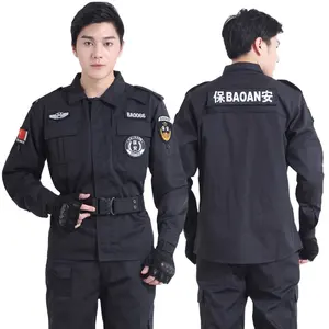 冬季警卫服装黑色男士警卫裤