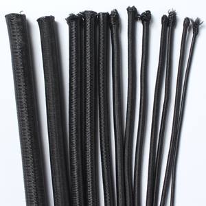 Cordons élastiques noirs en nylon et corde élastique laxiste Cordon durable de 6mm de diamètre pour bâche et <span class=keywords><strong>fixation</strong></span> de filet - Product Image 4