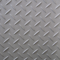 Plaque épaisse antidérapante en acier inoxydable 304/316, usinée CNC de précision professionnelle, gaufrée/à motifs, par le fabricant de brochage