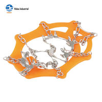 Chaîne à neige HIDEA pour surfaces glacées et enneigées, crampons en acier inoxydable, antidérapants, à motif diamant, avec sac en plastique