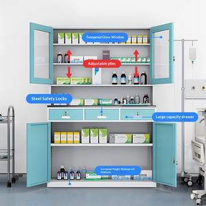 <span class=keywords><strong>Armoire</strong></span> à médicaments en acier inoxydable, design moderne et simple, pour clinique, <span class=keywords><strong>pharmacie</strong></span>, stockage, origine Chine, équipement médical - Product Image 1