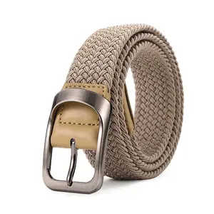 Ceinture décontractée en tissu élastique tressé avec boucle à ardillon, modèle extensible 701b4025-4bf7-475b-a553-8fa04d284bc1 - Product Image 5