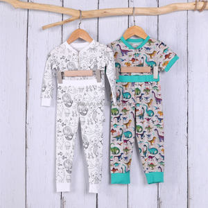 Wholesale Kid Bamboo Pajamas Set Eco Friendly Toddler Long Sleeve Sleep <strong>Wear</strong> Children Unisex Kids <strong>Boys</strong> <strong>Girls</strong> <strong>Clothes</strong> - Product Image 6