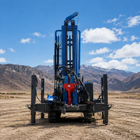 Machine de forage de puits d'eau portable diesel pour ranch, machine de forage de puits de 300 m de profondeur