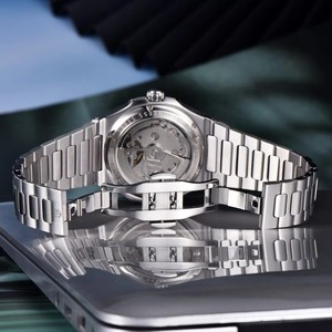 Montre mécanique automatique pour homme avec tourbillon, acier inoxydable, verre saphir, cadran lumineux, étanche 10 bars, luxe, sport, 2026 - Product Image 3
