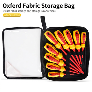 Insulated <b>Screwdriver</b> Set With Voltage Tester Flat Head Multifunctional For Electrical Repair - Product Image 3