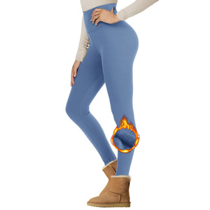 <span class=keywords><strong>Leggings</strong></span> da <span class=keywords><strong>Donna</strong></span> Foderati in Pile a Vita Alta con Controllo Pancia Pantaloni da Yoga Invernali Snellenti per Allenamento e Corsa - Product Image 6