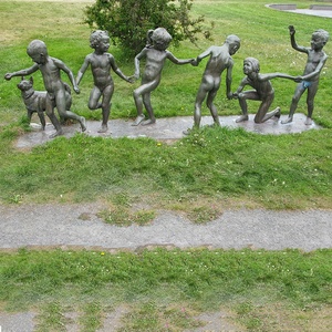 Популярная секс-статуя в натуральную величину для мальчиков и девочек, Прыгающая лошадь, скульптура D & Z - Product Image 2