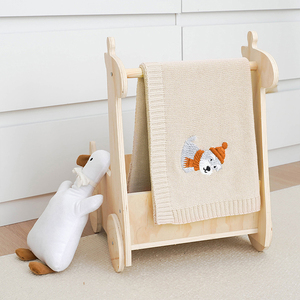 <span class=keywords><strong>Couverture</strong></span> douce en coton pour bébé Mimixiong avec motif de chien mignon de dessin animé, compagnon confortable pour la petite enfance - Product Image 3