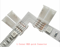 8MM 10MM PCB 4pin RGB Strip Light Connecteur LED sans soudure