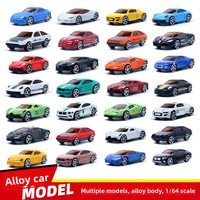 Mini voiture jouet coulissante en métal emballée pour adolescents, ensemble cadeau pour garçons, idéale pour l'affichage sportif