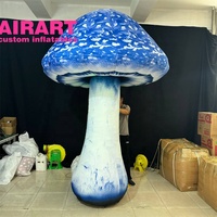 Champignon gonflable de décoration de fête, allumant des accessoires gonflables décoratifs de champignon pour l'affichage