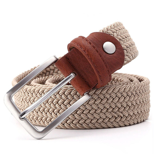<span class=keywords><strong>Ceinture</strong></span> tissée ajustable unisexe en tissu élastique coloré avec boucle ardillon, <span class=keywords><strong>corde</strong></span> extensible <span class=keywords><strong>tressée</strong></span>, pour pantalon - Product Image 2