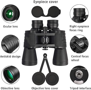 Lucrehulk 20x50 High Power <strong>Binoculars</strong> for Adults With Low Light Night Vision, Compact Waterproof <strong>Binoculars</strong> - Product Image 1