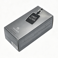 Boîtes d'emballage recyclables personnalisées en gros pour flacons de parfum et de cologne noirs pour hommes avec impression pailletée et dorée