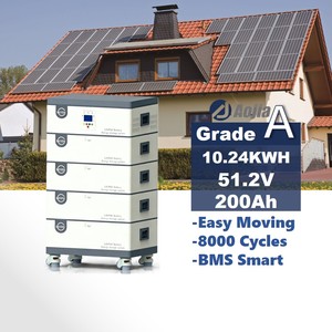 200Ah 10.24KWh IP65 CAN Stackable 51.2V All-In-One 8000 Cycle Life Energy Storage <b>Battery</b> Hybrid Grid Home Solar System - Product Image 1