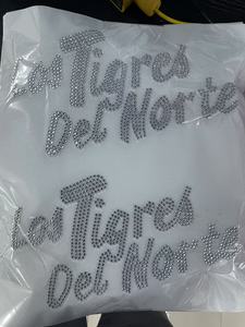 Bán buôn tùy chỉnh văn bản Logo Bling pha lê <span class=keywords><strong>Rhinestone</strong></span> flatback 12 khía cạnh Motif thạch cho túi xách Hàng may mặc giày truyền nhiệt - Product Image 6