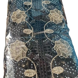 Bordado coche hueso encaje lentejuelas pestañas accesorios nupciales velo de boda muñeca decoración Material blanco - Product Image 1