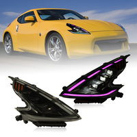 Phares LED à succès pour Nissan 370Z 2009-2020 avec éclairage RGB multicolore