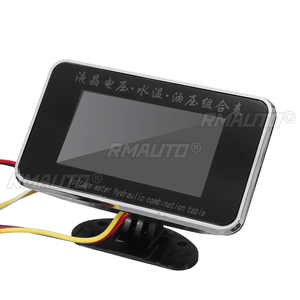 Jauge numérique LCD 3 en 1 / 4 en 1 pour voiture, voltmètre, pression d'huile, température de l'eau, capteur de pression d'huile 1/8 NPT 12-24V - Product Image 3