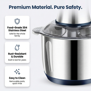 <span class=keywords><strong>Robot</strong></span> <span class=keywords><strong>culinaire</strong></span> électrique puissant 500W, hachoir à viande en acier inoxydable 304, machine à hacher la viande 5L pour la cuisine à domicile - Product Image 3