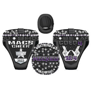 Bague de champion du monde de baseball professionnel avec logo personnalisé en gros Bague de sport pour hommes - Product Image 1