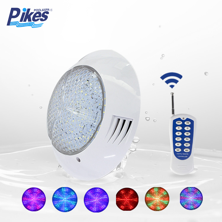 Pikes IP68 Waterproof RGB LED Pool Light ABS Equipment 12W 18W 24W Light for Swimming Pools PK6006 Pool Equipment