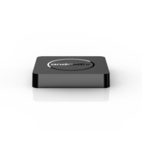 TV Box Inteligente Factory Mortal Q1 Plus Quad Core con Android 14.0, Rockchip RK3518, Reproductor Multimedia ATV, WiFi 6, LAN 100M, 4K, Control por Voz