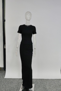 Women 2 Piece Skirt <strong>Set</strong> Cotton Ribbed Short Sleeve and Maxi Long Skirt Bodycon <strong>Lounge</strong> <strong>Set</strong> Casual Dress <strong>Plus</strong> <strong>Size</strong> Women Dress <strong>Set</strong> - Product Image 2