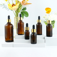 5ml 10ml 15ml 20ml 30ml 50ml 60ml 100ml verre ambré bouteilles d'huile essentielle vides compte-gouttes réactif Pipette bouteille