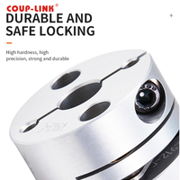 Coup-Link Accouplement à disque flexible pour moteurs pas à pas Personnalisation d'usine Serrage de précision en aluminium pour pompes à vide