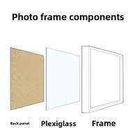 Cadre photo en bois MDF auto-assemblable en gros, 3,5 pouces, format 5-A4, pour table et mur |   Cadre photo DIY de qualité supérieure