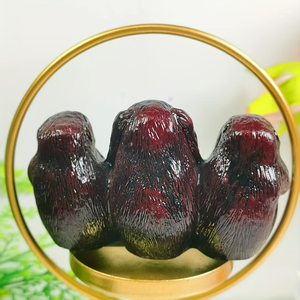 1 pieza de tres adornos sin mono, adecuado para la decoración diaria del hogar o la oficina sin mirar, escuchar o hablar - Product Image 3