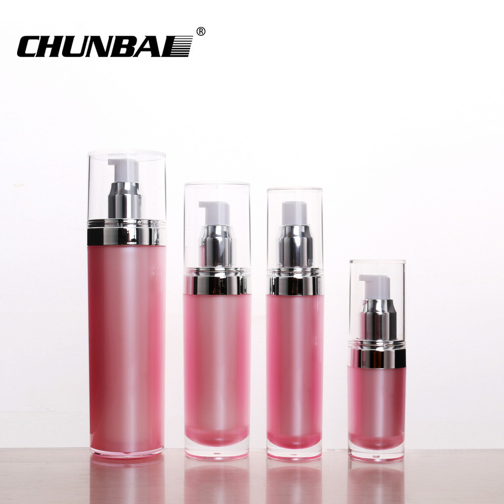 50g 80ml Salon Set Package Airless Plastic Cosmetic Packaging Cream Jar Cosmetic Acrylic Packing With Lid Cosmetic Bottle Set