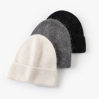 Nouveau bonnet chaud unisexe en fourrure de lapin pour l'automne et l'hiver, personnalisable avec logo, idéal pour l'extérieur