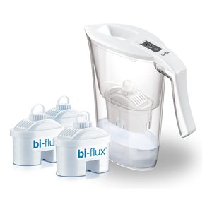 Caraffa filtrante SERIE 3000 Carmen Kit con 3 filtros Bi Flux Blanco y Transparente (2,3Lt) J9082 - Product Image 1