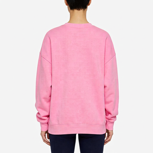 Wholesale Women's Casual Sweatshirt Crew Neck Autumn Lightweight Solid Color Fashion Warm Oversized <b>Fit</b> <b>Jumper</b> Hoodie Sweatshirt - Product Image 3
