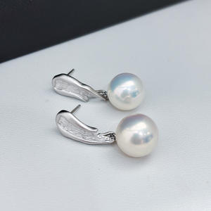 ต่างหูเงินแท้ S925 แบบ DIY พร้อมลูกปัดขนาด 10-13 มม. อุปกรณ์ฐานเปล่า รุ่น 22297 - Product Image 2