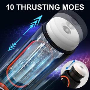 Gobelet de masturbation pour homme mains libres, machine sexuelle pour homme, stimulateur de pénis avec poussée, vibration, succion, <span class=keywords><strong>plaisir</strong></span> sexuel - Product Image 5