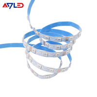 Strip modul LED Zigzag yang dapat dilipat SMD5050 WS2815 12V 14.4W/M 8mm Strip Led piksel tipe S RGBIC untuk huruf & tanda bercahaya