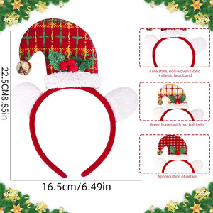 Nouveau Design de Noël de Santa Bandeau Boucle <span class=keywords><strong>Enfants</strong></span> Adulte Santa Party Décoration Chapeau De Noël Bandeau Fournitures - Product Image 4
